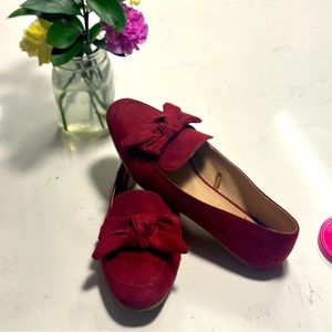 Burgundy American Rag Bow Loafer